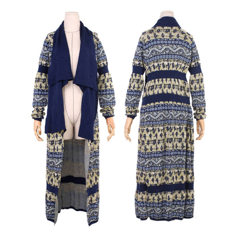 Soul&Freeeka/Flowers in the Mountains No Tag Cut Label Sample Slightly Flawed Wool Cashmere Sweater Coat Dress Soul&Freeeka/Flowers in the Mountains No Tag Cut Label Sample Slightly Flawed Wool Cashmere Sweater Coat Dress