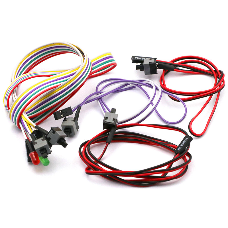 Power Button Chassis Desktop Computer Host Switch Cable Restart Cable Power Key Reset Jumper Connection