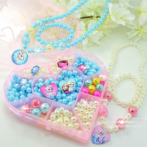 Детский браслет из бисера ручной работы, ювелирное украшение, игрушка, ожерелье, цепочка, бусины, набор материалов, небольшая сумка, подарок на день рождения