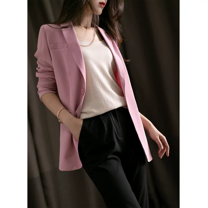 Bộ đồ ba lỗ của phụ nữ Nhật Bản trong khí chất thời trang trung và dài, áo blazer mỏng cho nữ mùa hè - Business Suit