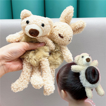 Childrens hair accessories Girls cute Hairband Net red female baby cartoon rabbit bear bear ball band ball hair rope headdress