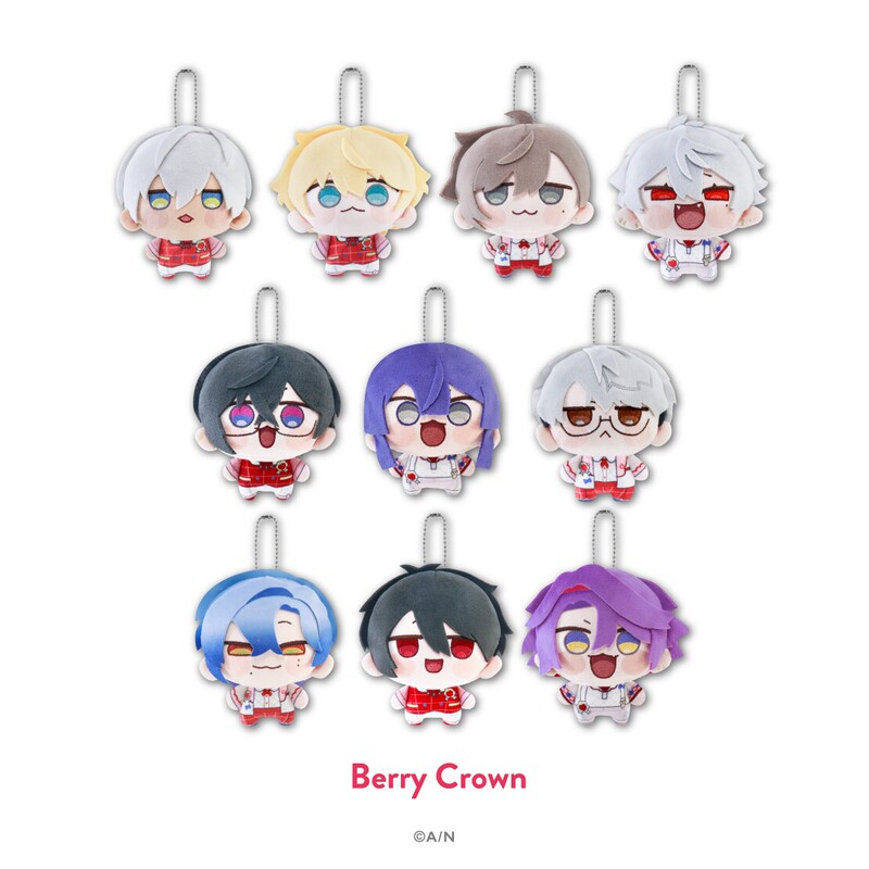 Rainbow Society Nijisanji 8Th with Cake! Doll Pendant Berry Crown