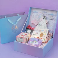 Сиреневая подарочная коробка, конструктор, единорог, 32G