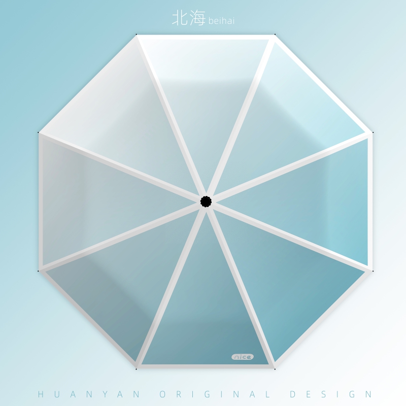 High-value girls' automatic umbrellas, women's sunny and rainy dual-use small fresh umbrellas, sunscreen and anti-UV umbrellas