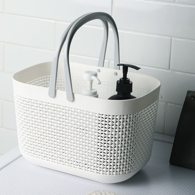 Bath Basket Japanese-Style Bath Tote Basket Plastic Bath Basket Bathroom Storage Basket Bath Basket Multi-purpose Storage Basket