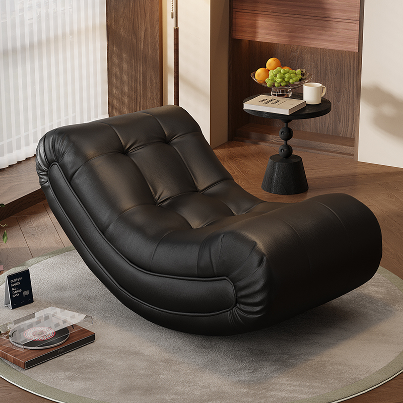 Rocking Chair 2026 New Model Recliner for Adults, Can Be Used for Sleeping, Balcony Lazy Sofa Chair, Single-Person Home Living Room Leisure Chair