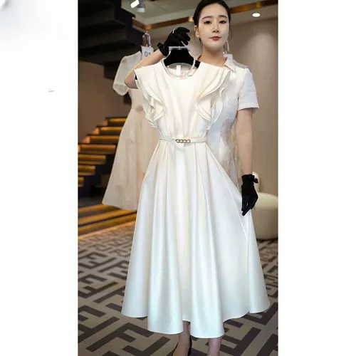 Модная юбка, элитное изысканное платье, изысканный стиль, французский стиль