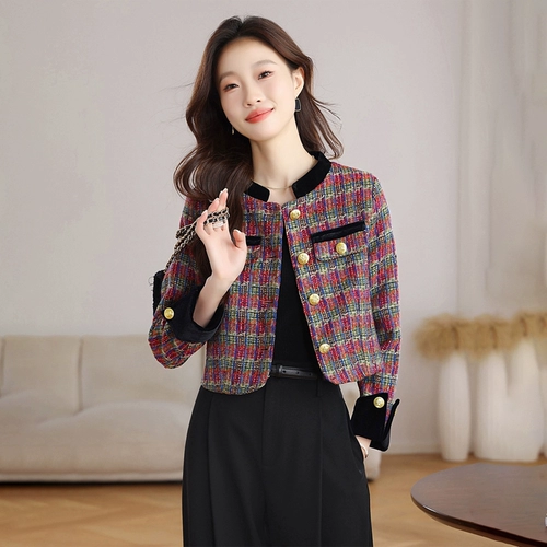 Весенняя элитная модная куртка, в стиле Шанель, 2025 года, по фигуре