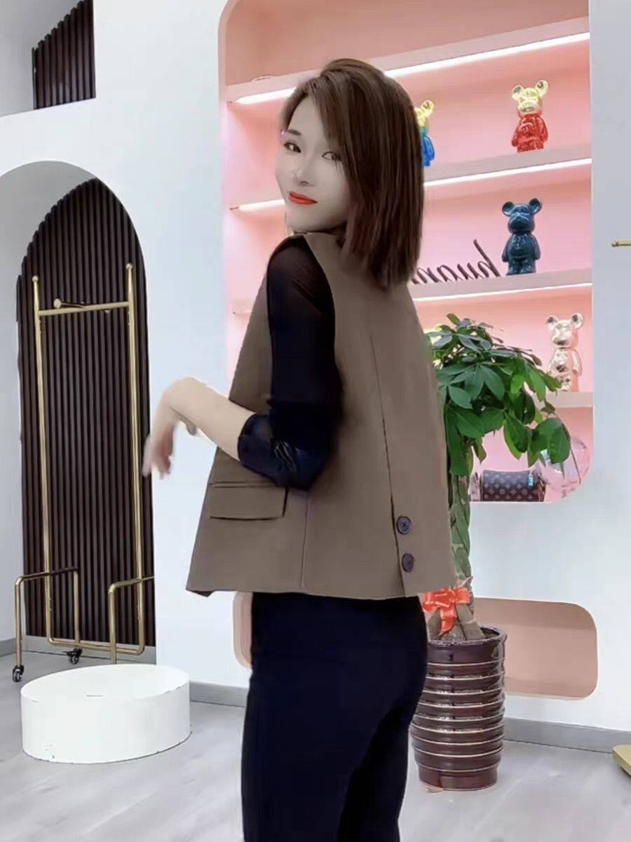 Женская жилетка 小个子西装马甲女士外穿2025春秋季新款女式背心洋气时髦马夹外套