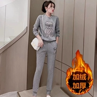 Серый бархатный костюм [8300 моделей]