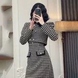 Весенний комплект, черное платье, в стиле Шанель, 2024 года, тренд сезона, по фигуре