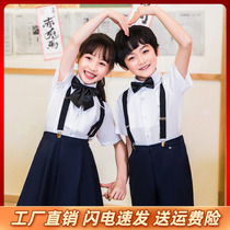 Childrens Day Childrens Day costumes boys and girls chorus poetry recitation primary school students overalls class clothes cotton shirt summer