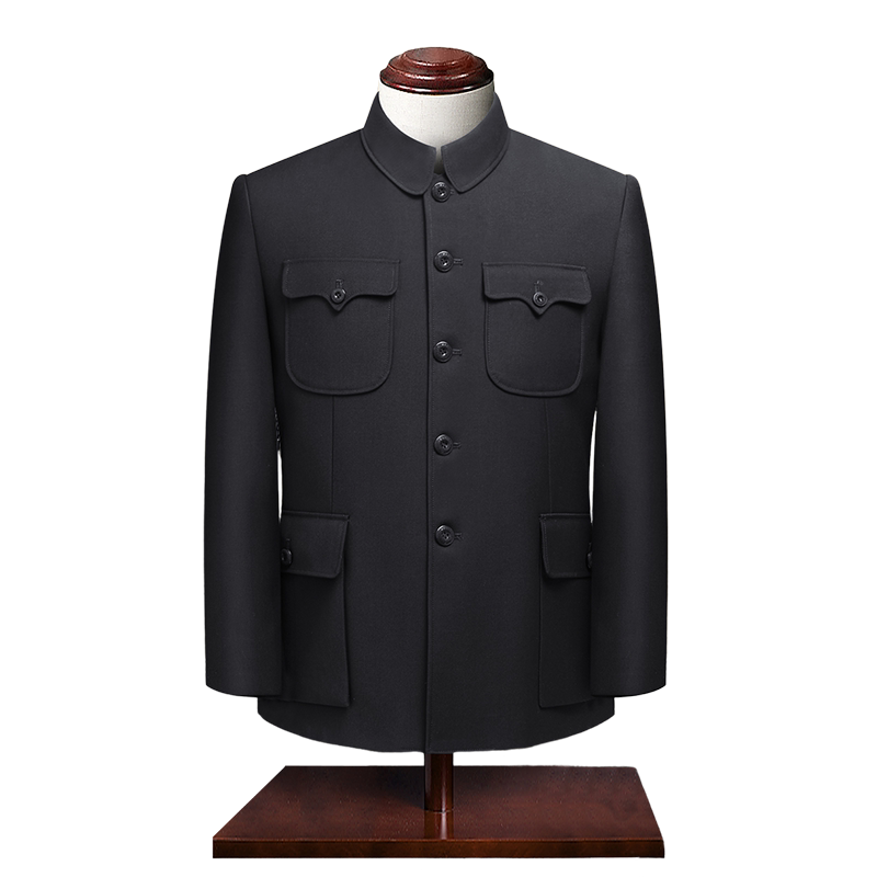 Lesijian middle-aged and elderly single piece Zhongshan suit