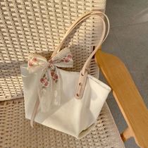 Canvas bag female summer female bag fairy new Korean version of large capacity canvas bag female shoulder ins student literature and art