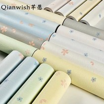 Pastoral clear wallpaper self-pasting childrens girl bedroom warm college dorm ins floral waterproof wallpaper