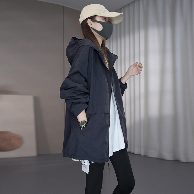 Shuoge |   Early Autumn Softshell Jacket, Casual, High-Quality, Lazy Style, Hooded Top, Jacket 27081