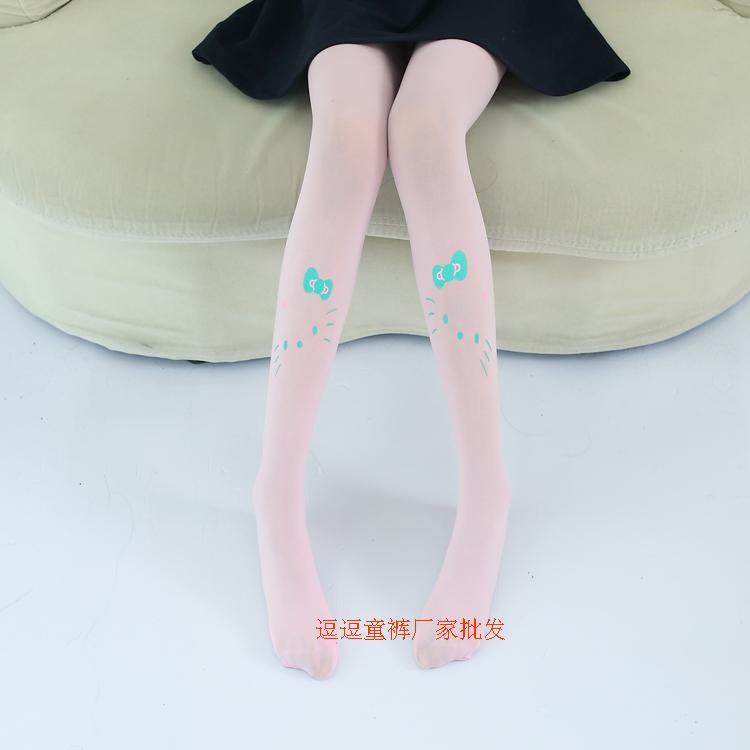 Ji Mengbao trẻ em vớ mỏng nhảy vớ trắng cô gái mùa hè pantyhose đàn hồi ít cô gái nhảy.