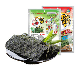 好丽友海苔零食网红脆紫菜进口海苔片