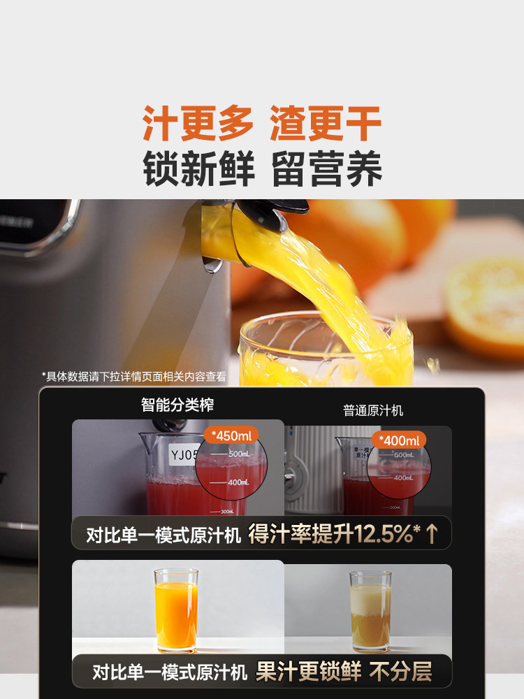 Smart Classification Juicer | Blue Treasure Original Juice Machine, Juice and Pulp Separation, Automatic Fruit and Vegetable Juicer, New Model for Home Use, Gift