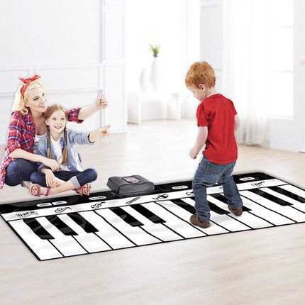 Children dancing carpet foot stepping on piano blanket boygirlbaby baby Yizhi early teaching music toy instrument gift gift