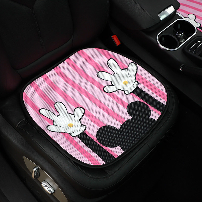Car cushion cute cartoon summer breathable cool cushion four seasons universal car without backrest cartoon Lady cushion