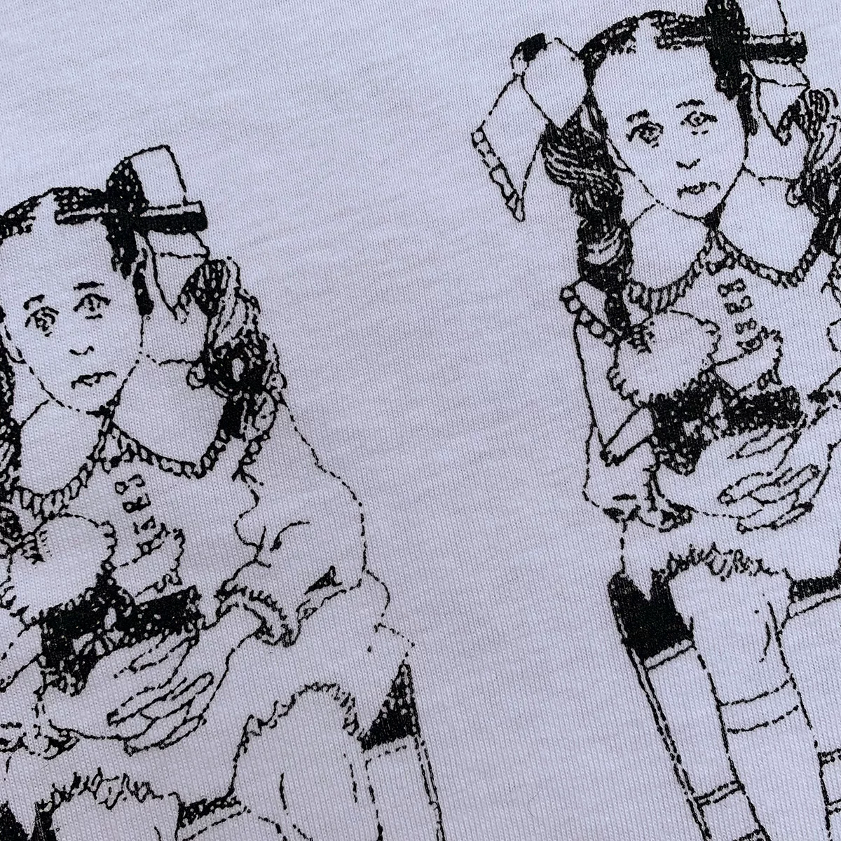 ERD SAVE This Child Punk Punk Loose Fashion Gajie Cotton Silk Silk Net Printing T-shirt