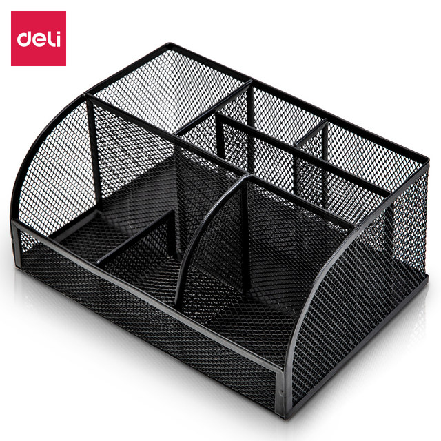 Deli multi-functional large capacity mesh pattern office supplies
