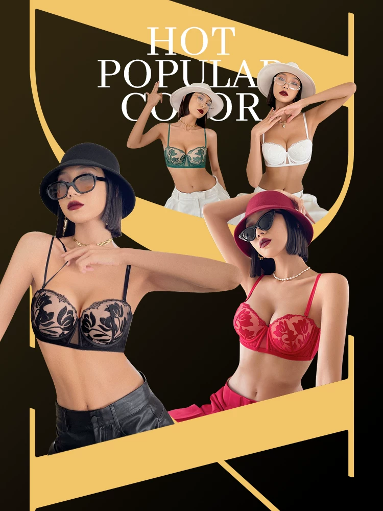 Push up bra, breathable summer sexy underwear