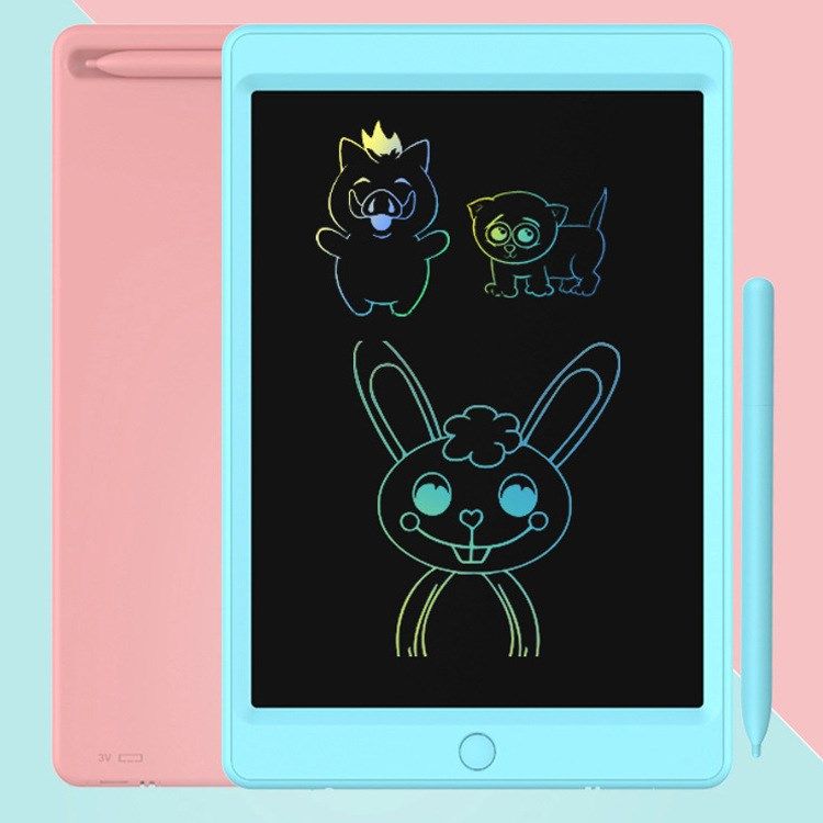 Udeist Liquid Crystal Handwriting Board Writing Board Children Drawing Board LCD Electronic Small Blackboard Graffiti Drawing Board Light Energy Eye Protection LED Watch Board Lamp Erasable one-key clear drawing Divine Instrumental Puzzle toy