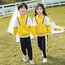 Kindergarten garden suit Spring and Autumn Winter childrens class uniforms sports two-piece teacher customization