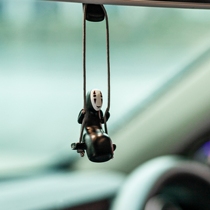 Hayao Miyazaki Faceless man Faceless man swing car decoration ornaments pendant mini doll toys creative cute