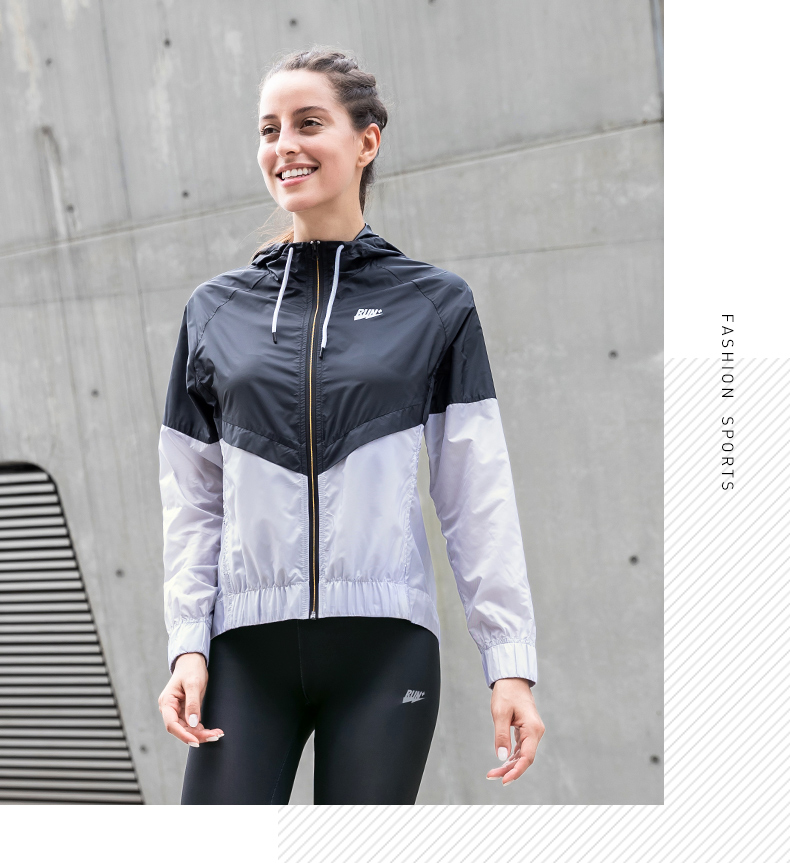 Áo gió nữ Jordan 2019 xuân mới quần áo chống nắng dệt áo trùm đầu thể thao áo khoác thể thao - Áo gió thể thao áo khoác nam gió