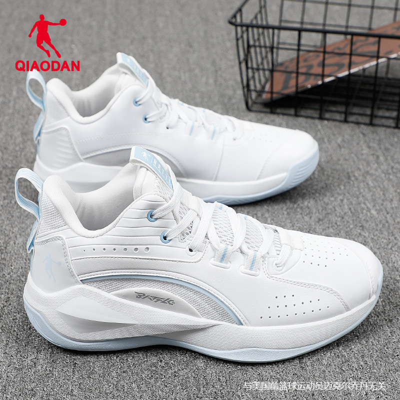 Jordan Basketball Shoes Men's 2026 New Spring Leather Waterproof Sports Shoes Official Flagship Store Student High-Top Combat Boots