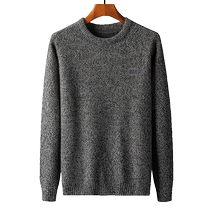 JEEP winter velvet thickened sweater mens pullover casual sweater mens half zipper warm winter bottoming shirt