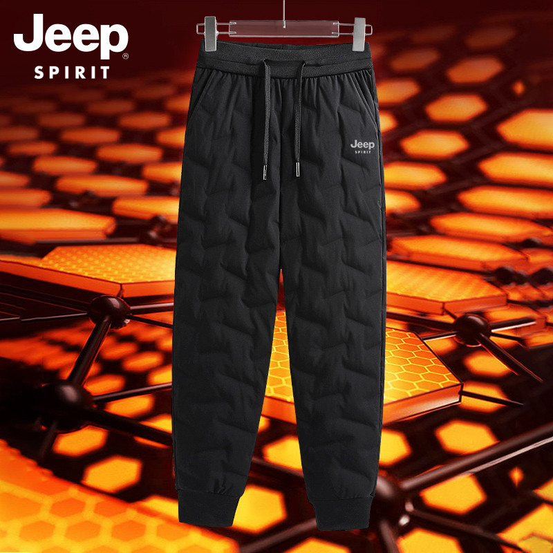 Gip Triple Defense Black Gold Down Pants Men Winter Graphene Thickened Warm Pants 2023 New Bunch Foot Long Pants-Taobao