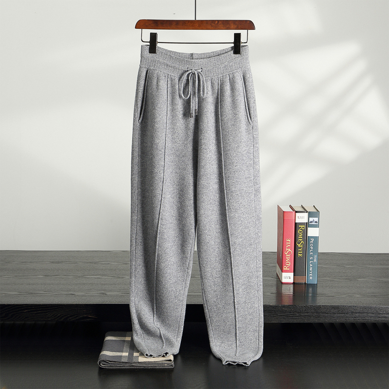 Red Lotus Autumn and Winter 100% Wool Pants for Men, Thickened Jogger Casual Pants with Elastic Waistband, Knitted Sports Pants for Outdoor Wear Red Lotus Autumn and Winter 100% Wool Pants for Men, Thickened Jogger Casual Pants with Elastic Waistband, Knitted Sports Pants for Outdoor Wear