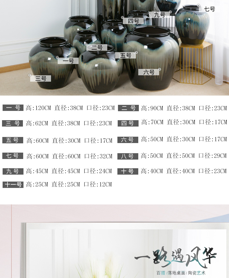 I and contracted jingdezhen ceramic vase furnishing articles be born sitting room hotel pottery flower arranging dried flower porcelain decoration