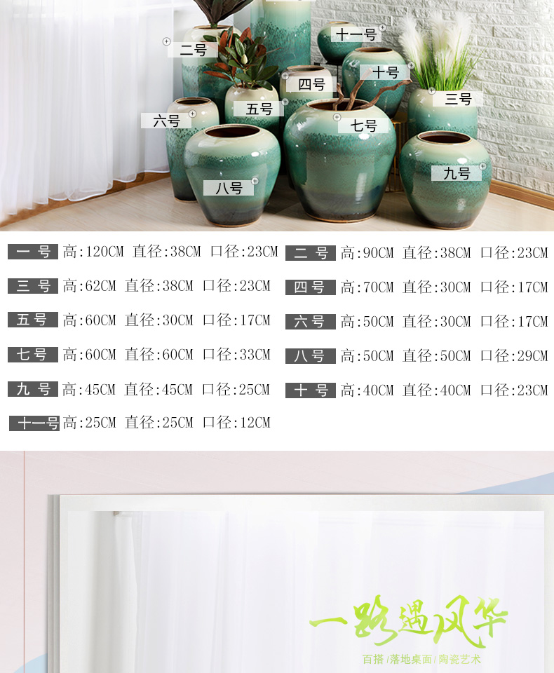 I and contracted in dry flower POTS of jingdezhen ceramic vase landing sitting room home furnishing articles soft adornment handicraft