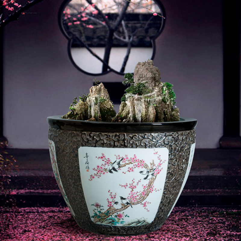 Jingdezhen ceramics cornucopia sitting room porch feng shui opening gifts decorative furnishing articles furnishing articles a thriving business. A basin