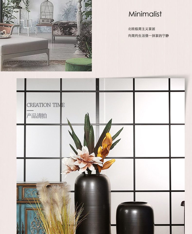 Restoring ancient ways of jingdezhen ceramic big pottery vase household dried flower arranging flowers furnishing articles I and contracted sitting room be born