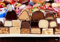 New year Russian candy mixed with purple candy milk candy mixed with sugar chocolate sandwich mixed with sugar 500g delicious