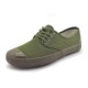 Rubber sole liberation shoes for men and women black wear-resistant canvas