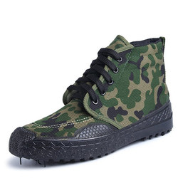 Construction Site Work Safety Rubber Shoes, High-Top Liberation Shoes, Work Shoes, Lightweight and Comfortable Outdoor Hiking Shoes for Men and Women, Labor Shoes