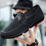 Слипоны, спортивная обувь для отдыха, тканевые нескользящие рабочие туфли, мягкая подошва