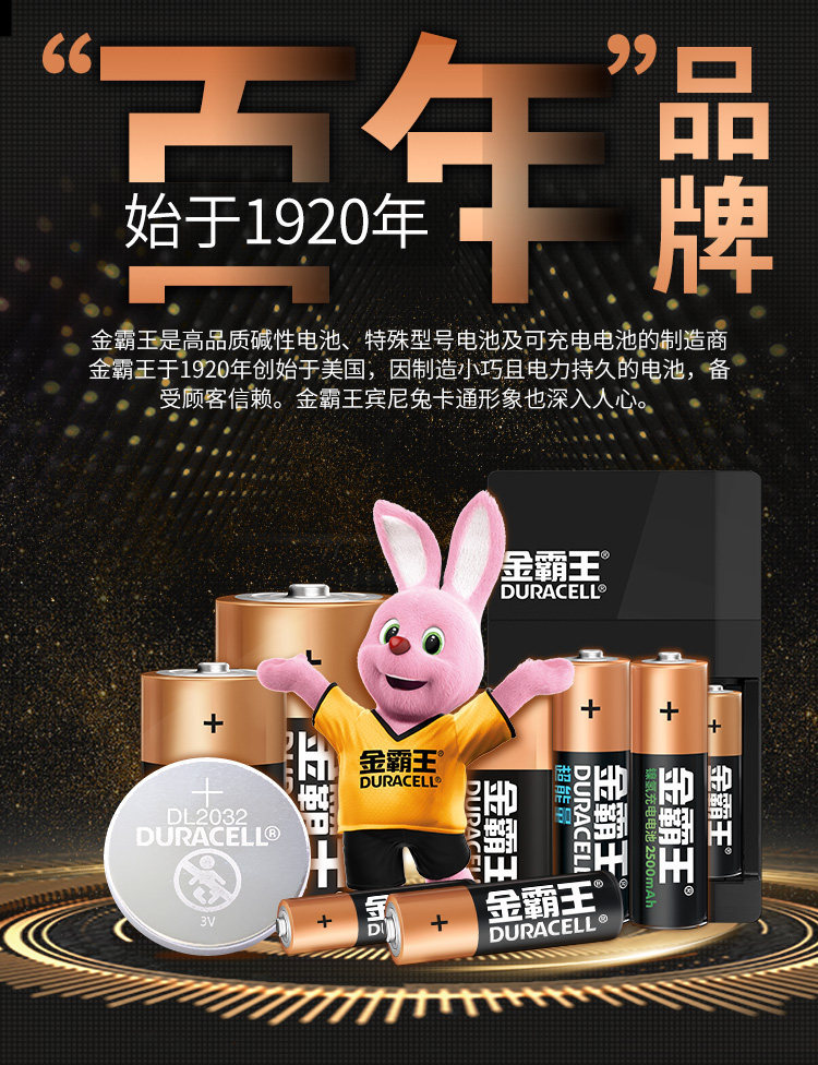 巴菲特收购品牌 金霸王 5号/7号碱性电池 12节 图9