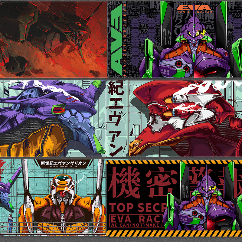 EVA Slip Rat Mat New Century Evangelical Warrior Table Mat Ultra Large Office Cartoon Keyboard Cushion Notebook Computer Mat Custom NERV Tomorrow Incense Perimeter Guys Anti Slip Zero Start Horn Machine Secondary Meta