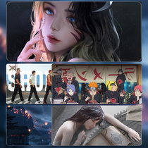 Guy Mouse mat Internet cafe Cartoon Desk Mat Student Dormitory Super Large Anti Slip Keyboard Pad Notebook Computer Wrist Pad Thickened Internet Cafe Custom Creativity Secondary Meta cool personality