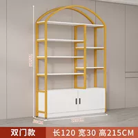 Длина 120 см, ширина 30 см, высота 215 см [простая дверь], черная полка [Тип D]