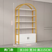 Длина 100 см, ширина 30 см, высота 215 см [простая дверь], черная полка [Тип D]