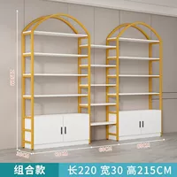 Длина 220, ширина 30, высота 215 см [простая дверь], черная полка [стиль D]